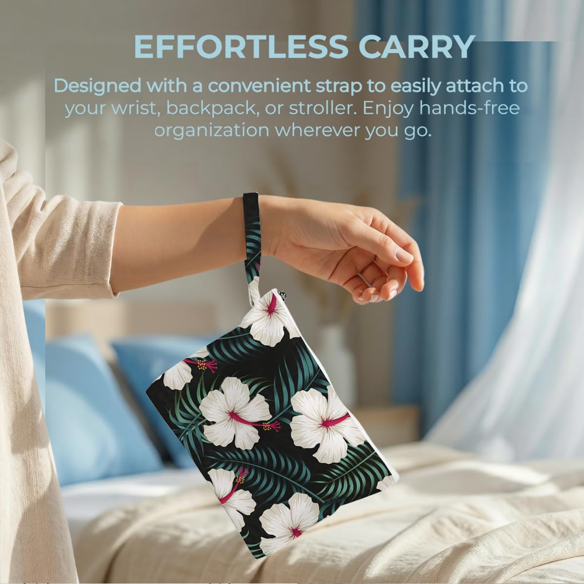 Wet Bag, 2 Pack Travel Vacation Reusable Waterproof Dry Wet Zipper Organizer for Weekend Getaway Beach Trip Gym Daily Toiletry Storage