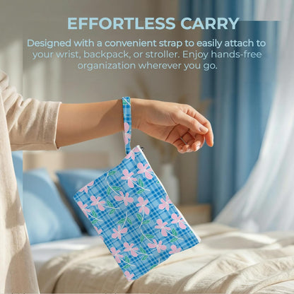 Wet Bag, 2 Pack Travel Vacation Reusable Waterproof Dry Wet Zipper Organizer for Weekend Getaway Beach Trip Gym Daily Toiletry Storage