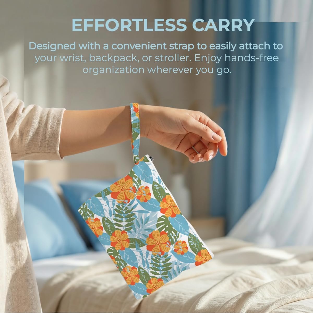 Wet Bag, 2 Pack Travel Vacation Reusable Waterproof Dry Wet Zipper Organizer for Weekend Getaway Beach Trip Gym Daily Toiletry Storage