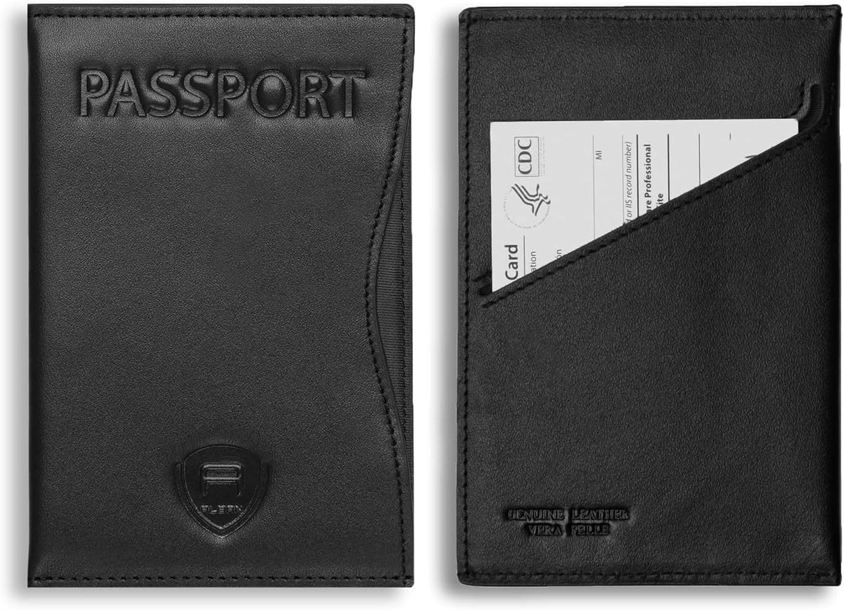 RFID Passport Holder Women Men RFID Blocking Travel Passport Wallet Case Genuine Leather Passport Cover porta pasaporte