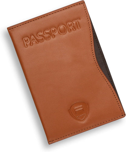 RFID Passport Holder Women Men RFID Blocking Travel Passport Wallet Case Genuine Leather Passport Cover porta pasaporte