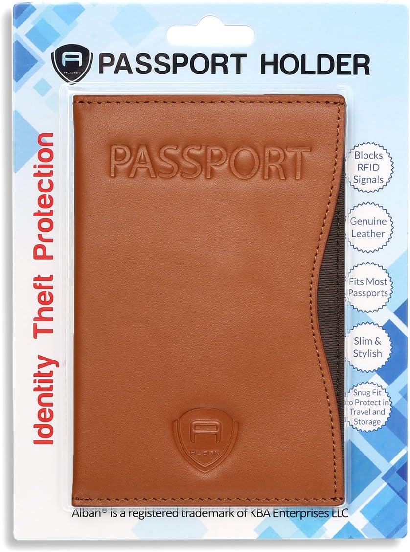 RFID Passport Holder Women Men RFID Blocking Travel Passport Wallet Case Genuine Leather Passport Cover porta pasaporte