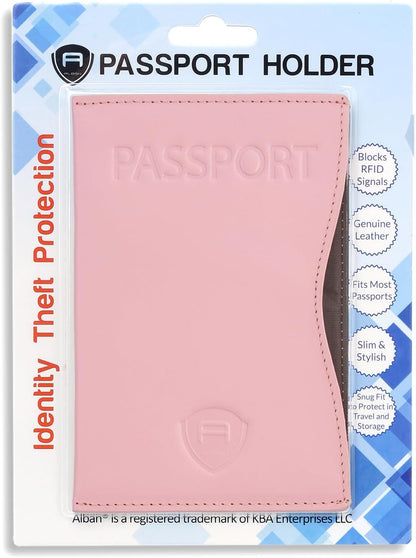 RFID Passport Holder Women Men RFID Blocking Travel Passport Wallet Case Genuine Leather Passport Cover porta pasaporte