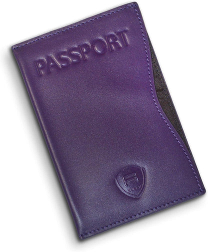 RFID Passport Holder Women Men RFID Blocking Travel Passport Wallet Case Genuine Leather Passport Cover porta pasaporte