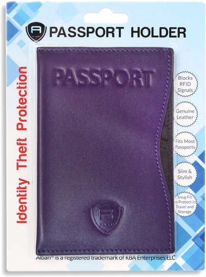 RFID Passport Holder Women Men RFID Blocking Travel Passport Wallet Case Genuine Leather Passport Cover porta pasaporte