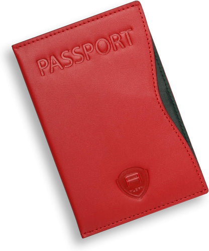 RFID Passport Holder Women Men RFID Blocking Travel Passport Wallet Case Genuine Leather Passport Cover porta pasaporte
