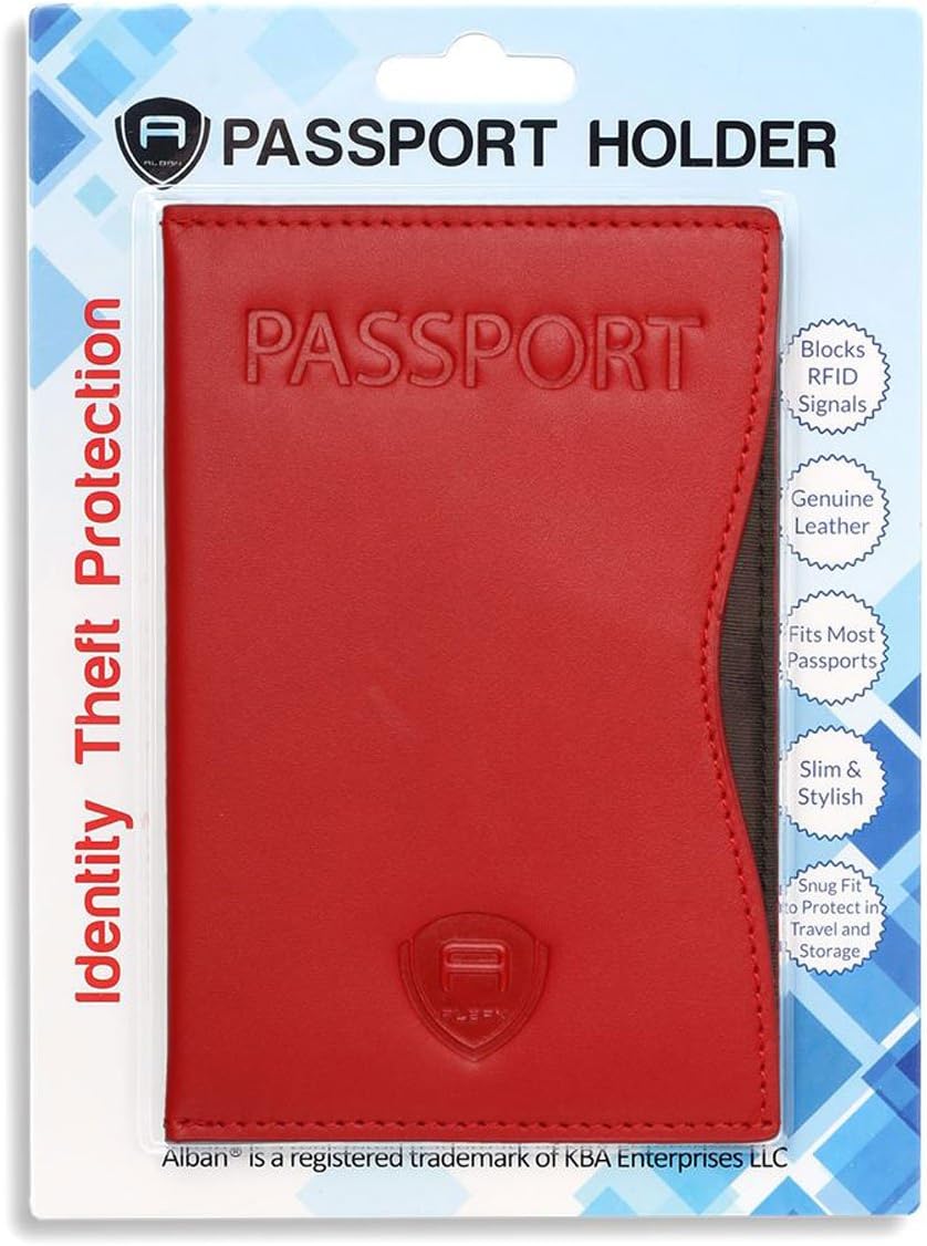 RFID Passport Holder Women Men RFID Blocking Travel Passport Wallet Case Genuine Leather Passport Cover porta pasaporte