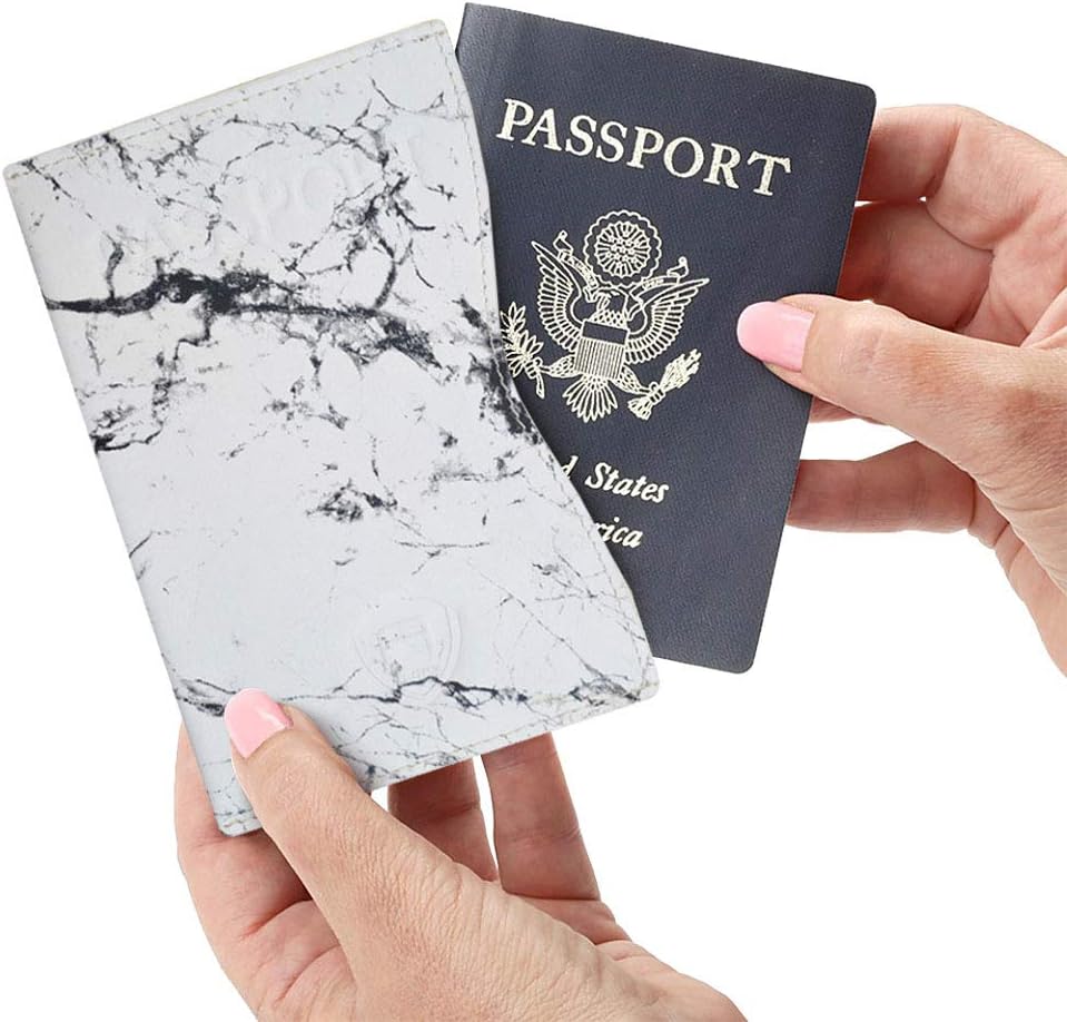 RFID Passport Holder Women Men RFID Blocking Travel Passport Wallet Case Genuine Leather Passport Cover porta pasaporte