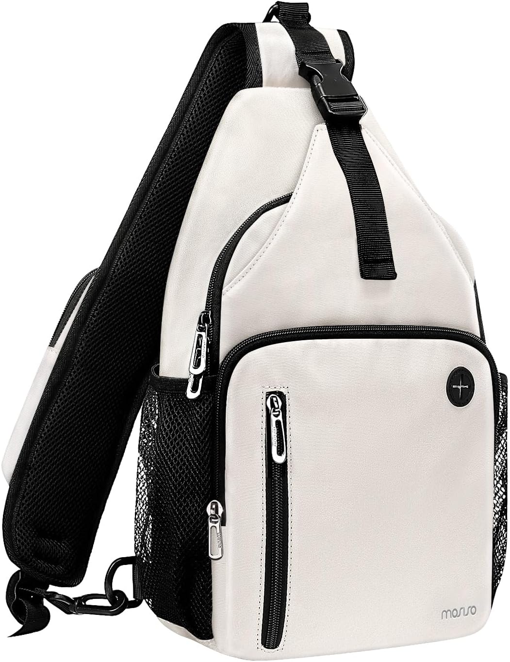 Sling Backpack Bag, Crossbody Shoulder Bag Travel Hiking Daypack Chest Bag with Front Square Pocket&USB Charging Port