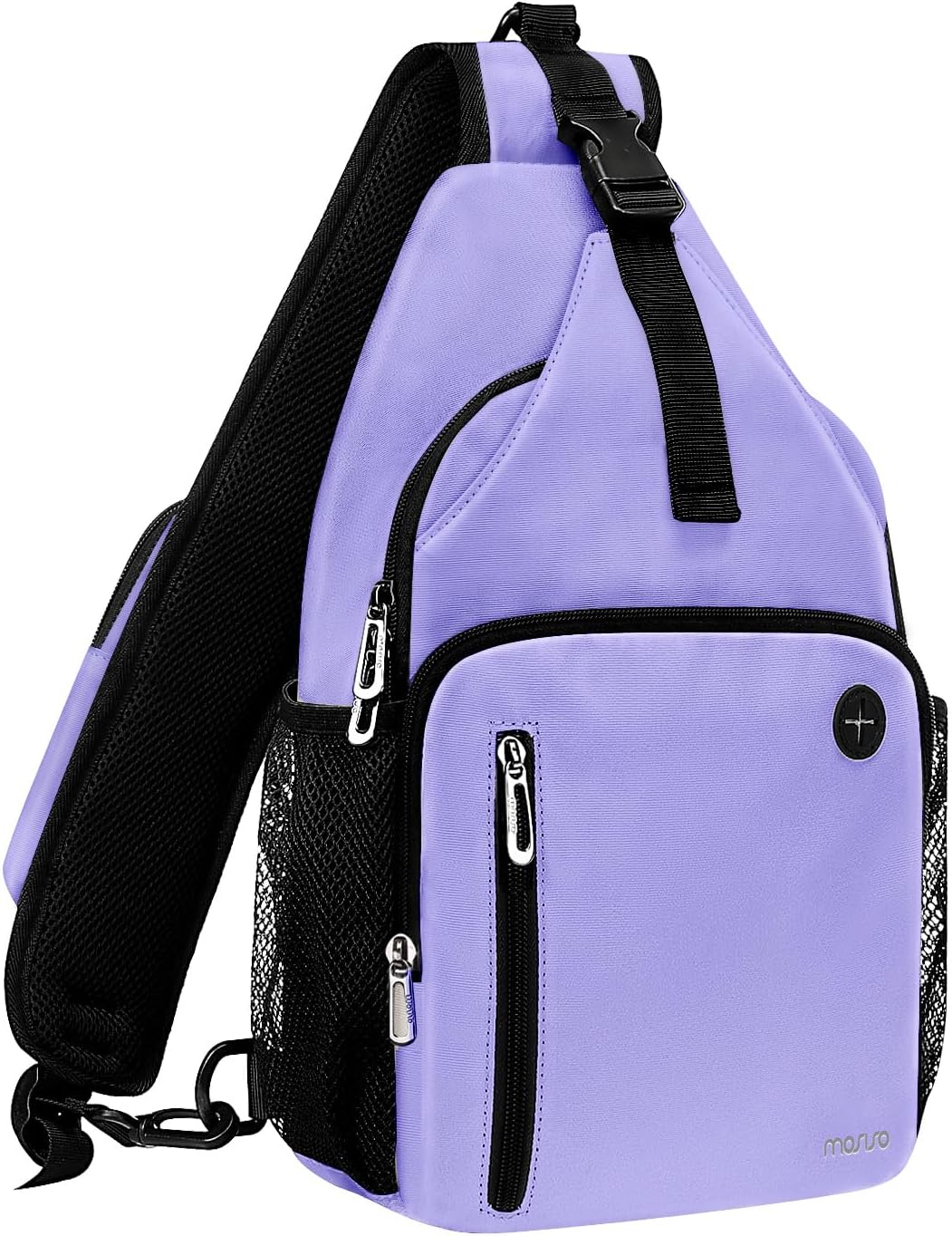 Sling Backpack Bag, Crossbody Shoulder Bag Travel Hiking Daypack Chest Bag with Front Square Pocket&USB Charging Port