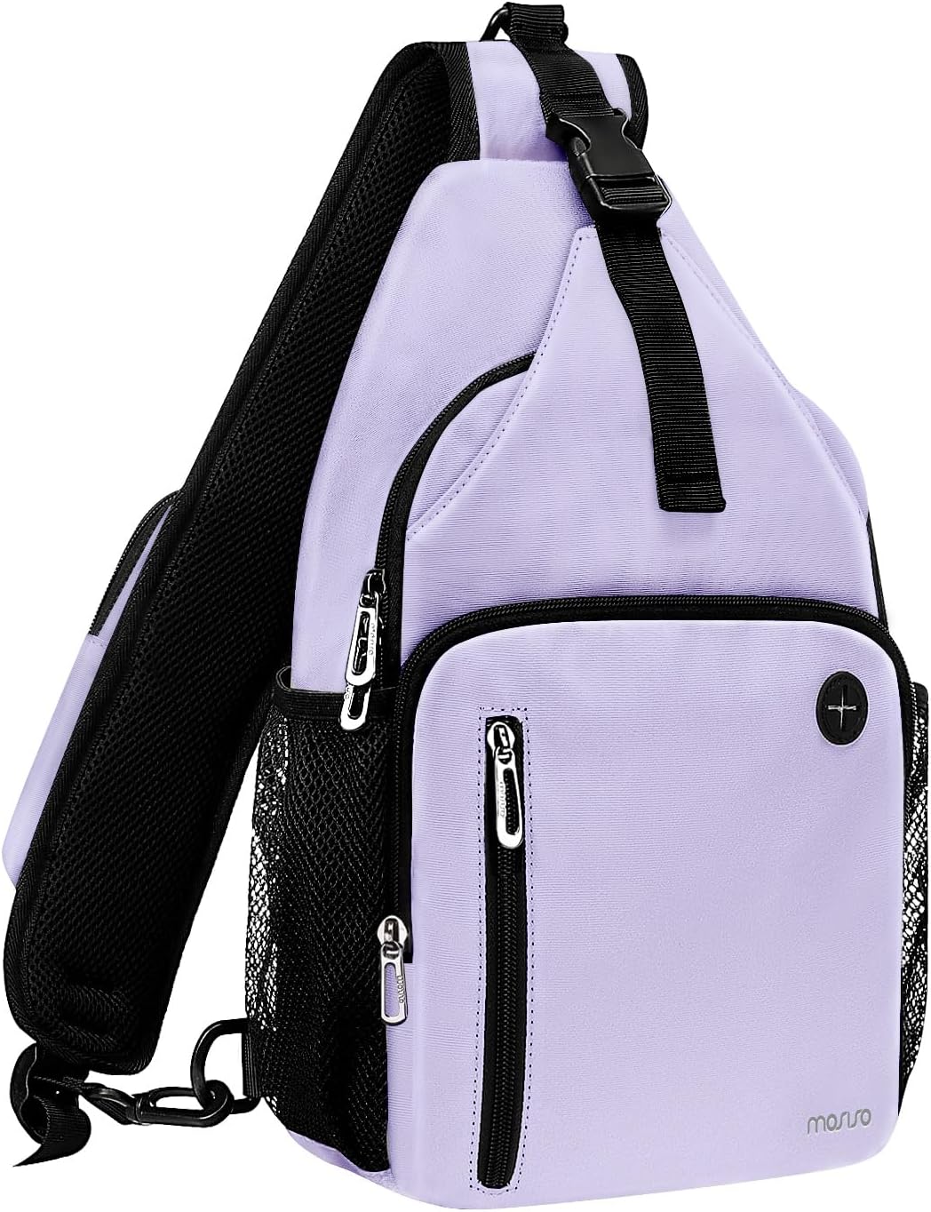Sling Backpack Bag, Crossbody Shoulder Bag Travel Hiking Daypack Chest Bag with Front Square Pocket&USB Charging Port
