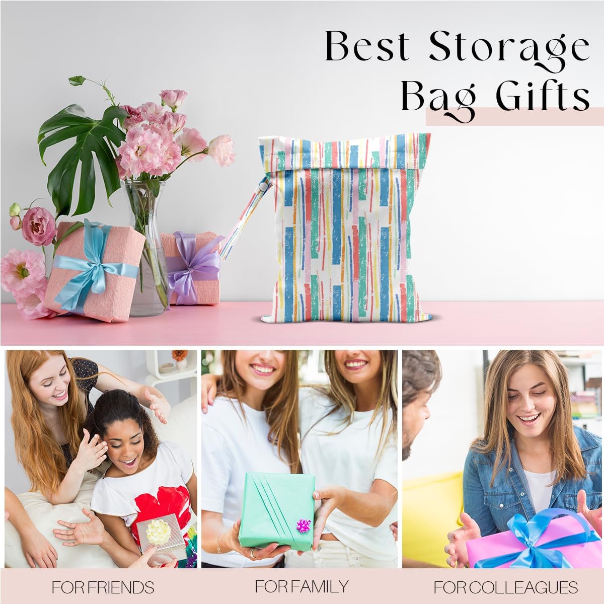 Wet Bag, Wet Dry Bag, For Swimsuit Travel Vacation Beach Pool Weekend Trip Gifts, for Women Friends Bestie Gifts