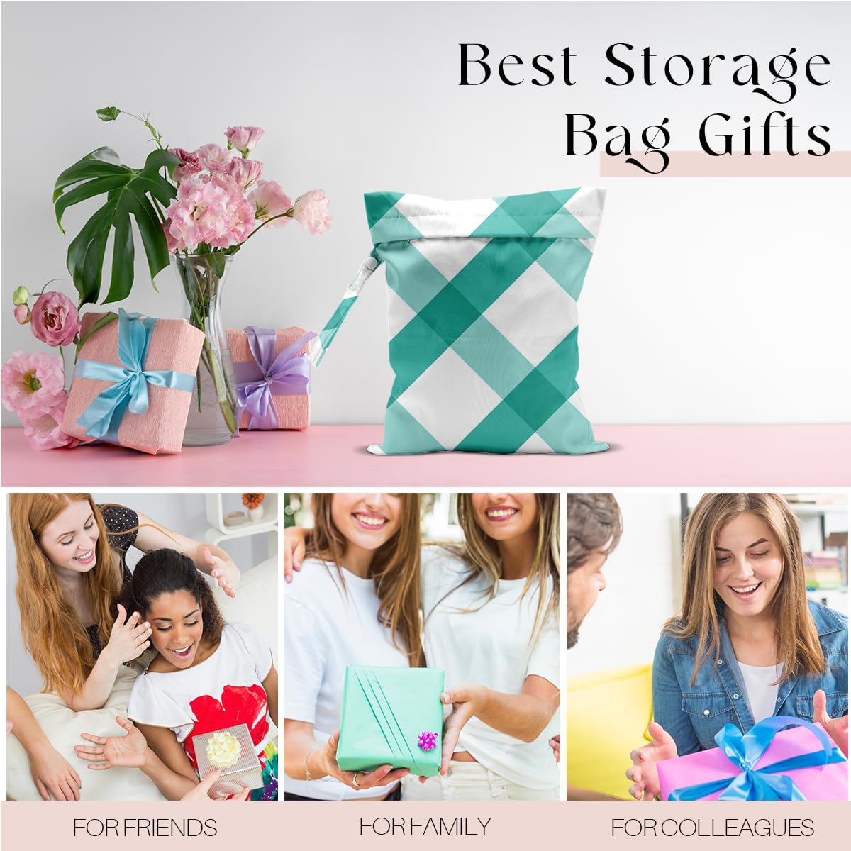 Wet Bag, Wet Dry Bag, For Swimsuit Travel Vacation Beach Pool Weekend Trip Gifts, for Women Friends Bestie Gifts