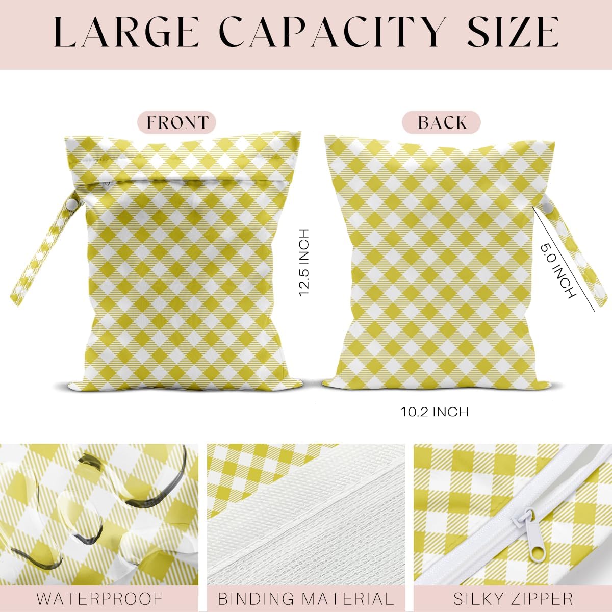 Wet Bag, Wet Dry Bag, For Swimsuit Travel Vacation Beach Pool Weekend Trip Gifts, for Women Friends Bestie Gifts