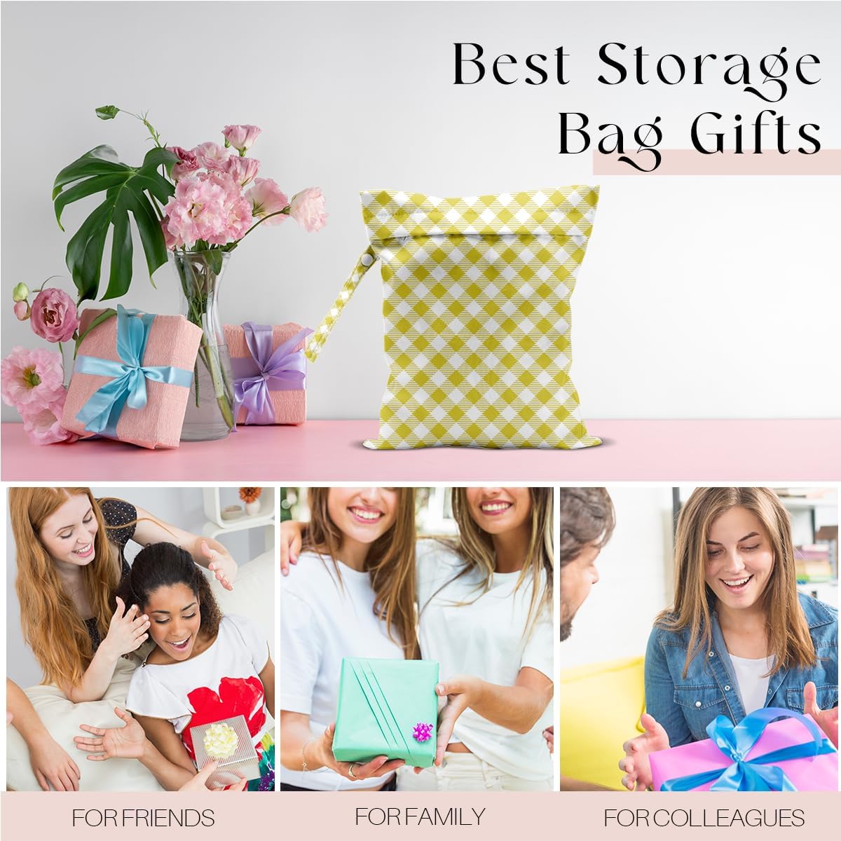 Wet Bag, Wet Dry Bag, For Swimsuit Travel Vacation Beach Pool Weekend Trip Gifts, for Women Friends Bestie Gifts