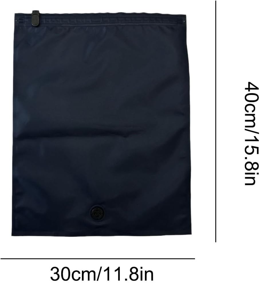 Compression Bags - Packing Cubes, 8 Piece Space Saving Pouches For Apparel, Manual Air Extraction Envelopes With Sliding Clip, Luggage Hardware, Wrap Folders For Trunk, Chest And Closet