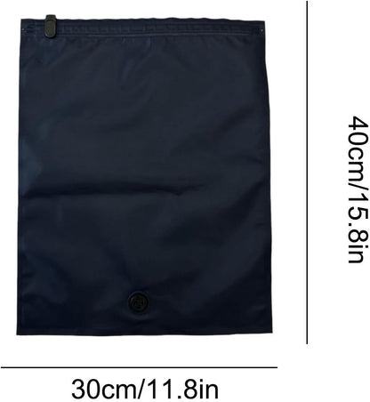 Compression Bags - Packing Cubes, 8 Piece Space Saving Pouches For Apparel, Manual Air Extraction Envelopes With Sliding Clip, Luggage Hardware, Wrap Folders For Trunk, Chest And Closet