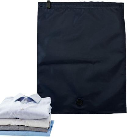Compression Bags - Packing Cubes, 8 Piece Space Saving Pouches For Apparel, Manual Air Extraction Envelopes With Sliding Clip, Luggage Hardware, Wrap Folders For Trunk, Chest And Closet