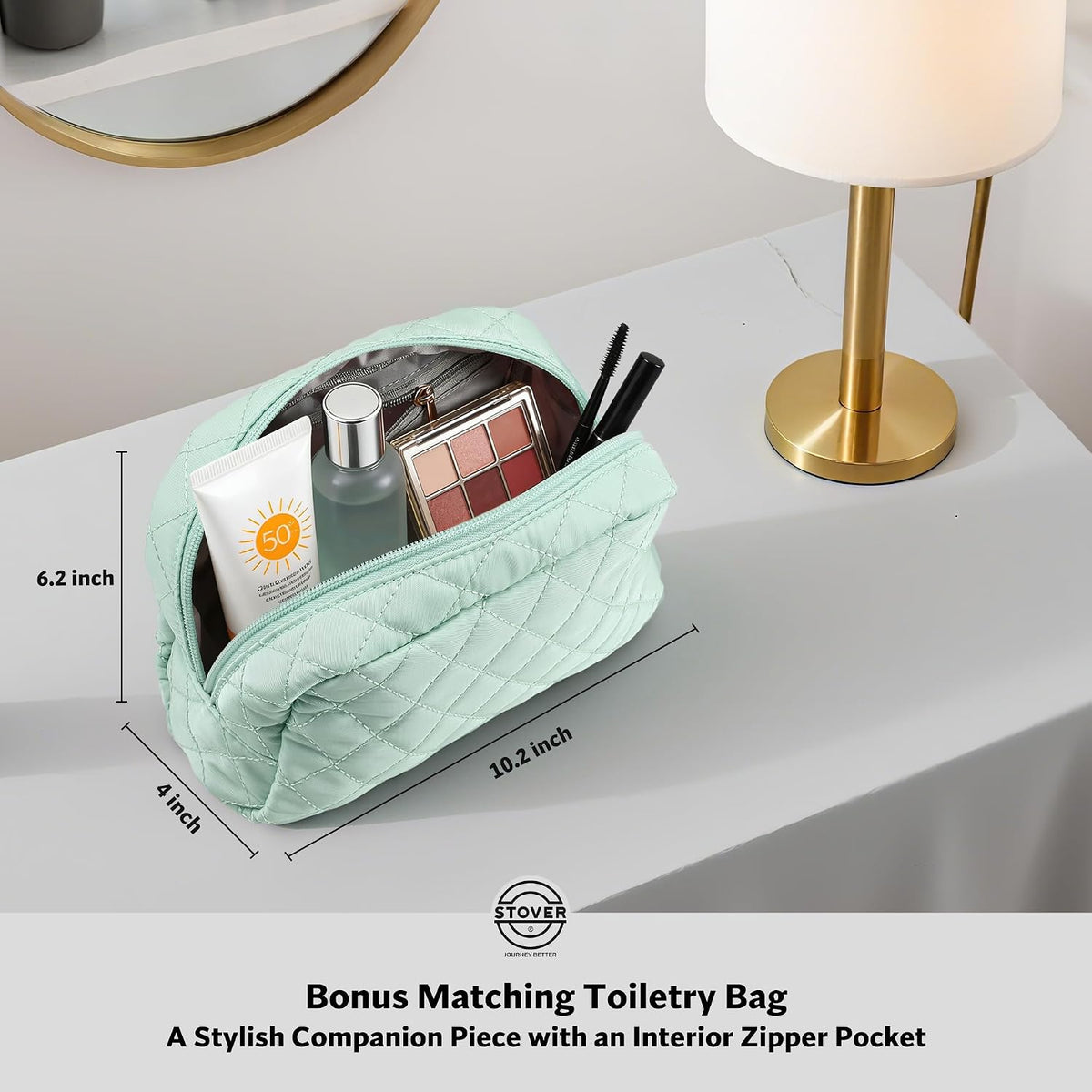 Women’s Convertible Garment Duffel Bag for Travel – 2-in-1 Carry-On Weekender/Overnight Tote - Wrinkle-Free Dresses, Suits & Clothes + Shoe Compartment & Bonus Toiletry Bag (Emerald Green)
