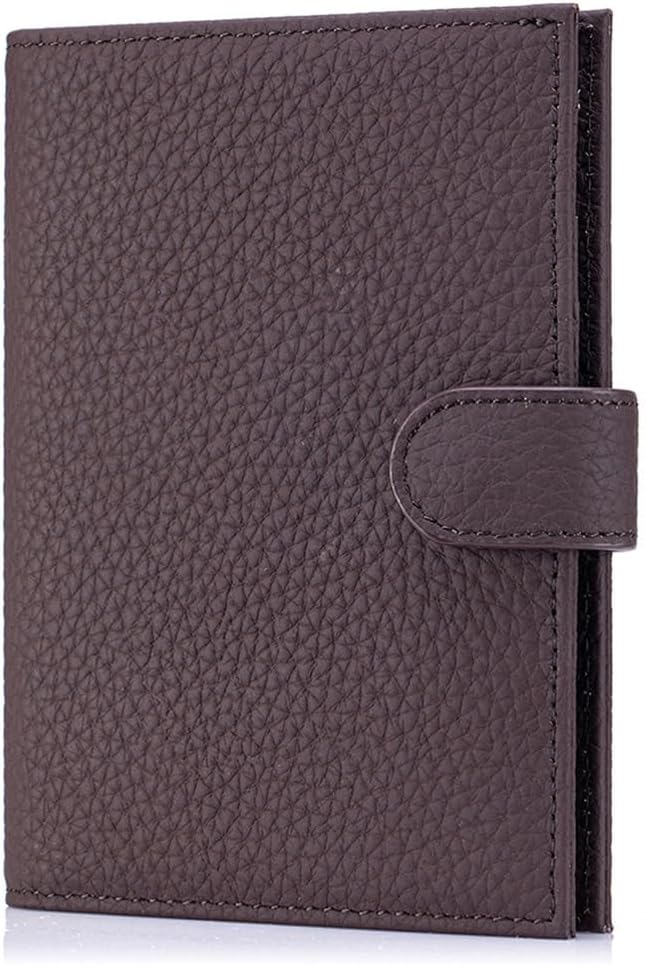 Leather RFID Blocking Passport Holder for Travel Women | Multiple Slim Passport Wallet for Women with Card Slots, Zipper Coin Pocket, Travel Passport Cover Case Gift Ready Denim Blue