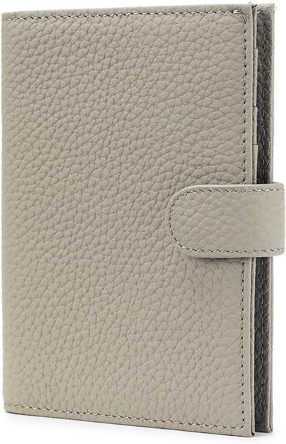 Leather RFID Blocking Passport Holder for Travel Women | Multiple Slim Passport Wallet for Women with Card Slots, Zipper Coin Pocket, Travel Passport Cover Case Gift Ready Denim Blue