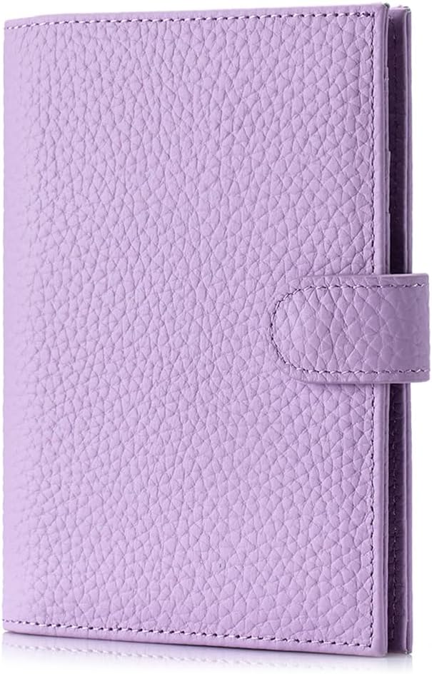Leather RFID Blocking Passport Holder for Travel Women | Multiple Slim Passport Wallet for Women with Card Slots, Zipper Coin Pocket, Travel Passport Cover Case Gift Ready Denim Blue
