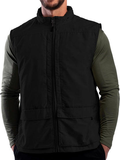 Q.U.E.S.T Vest for Men - 42 Hidden Pockets - Water Repellent for Travel & More