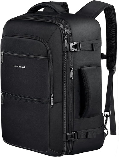 Carry On Backpack 40L Expandable Travel Backpack Luggage Suitcase | Flight Approved Extra Large Travel Bag, Business Weekender Daypack for Business Trips, College, Weekend Travel, and Daily Use