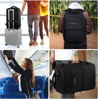 Carry On Backpack 40L Expandable Travel Backpack Luggage Suitcase | Flight Approved Extra Large Travel Bag, Business Weekender Daypack for Business Trips, College, Weekend Travel, and Daily Use