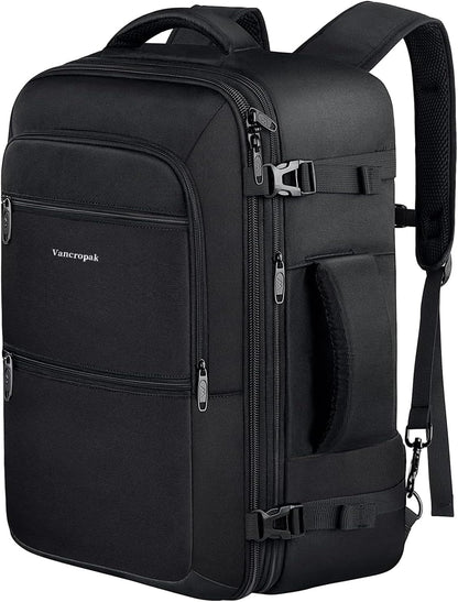 Carry On Backpack 40L Expandable Travel Backpack Luggage Suitcase | Flight Approved Extra Large Travel Bag, Business Weekender Daypack for Business Trips, College, Weekend Travel, and Daily Use