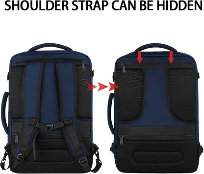 Carry On Backpack 40L Expandable Travel Backpack Luggage Suitcase | Flight Approved Extra Large Travel Bag, Business Weekender Daypack for Business Trips, College, Weekend Travel, and Daily Use