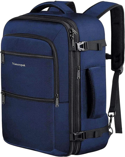 Carry On Backpack 40L Expandable Travel Backpack Luggage Suitcase | Flight Approved Extra Large Travel Bag, Business Weekender Daypack for Business Trips, College, Weekend Travel, and Daily Use