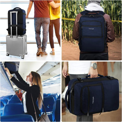 Carry On Backpack 40L Expandable Travel Backpack Luggage Suitcase | Flight Approved Extra Large Travel Bag, Business Weekender Daypack for Business Trips, College, Weekend Travel, and Daily Use
