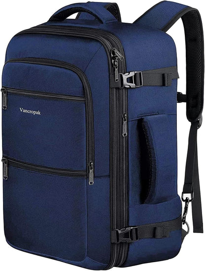 Carry On Backpack 40L Expandable Travel Backpack Luggage Suitcase | Flight Approved Extra Large Travel Bag, Business Weekender Daypack for Business Trips, College, Weekend Travel, and Daily Use