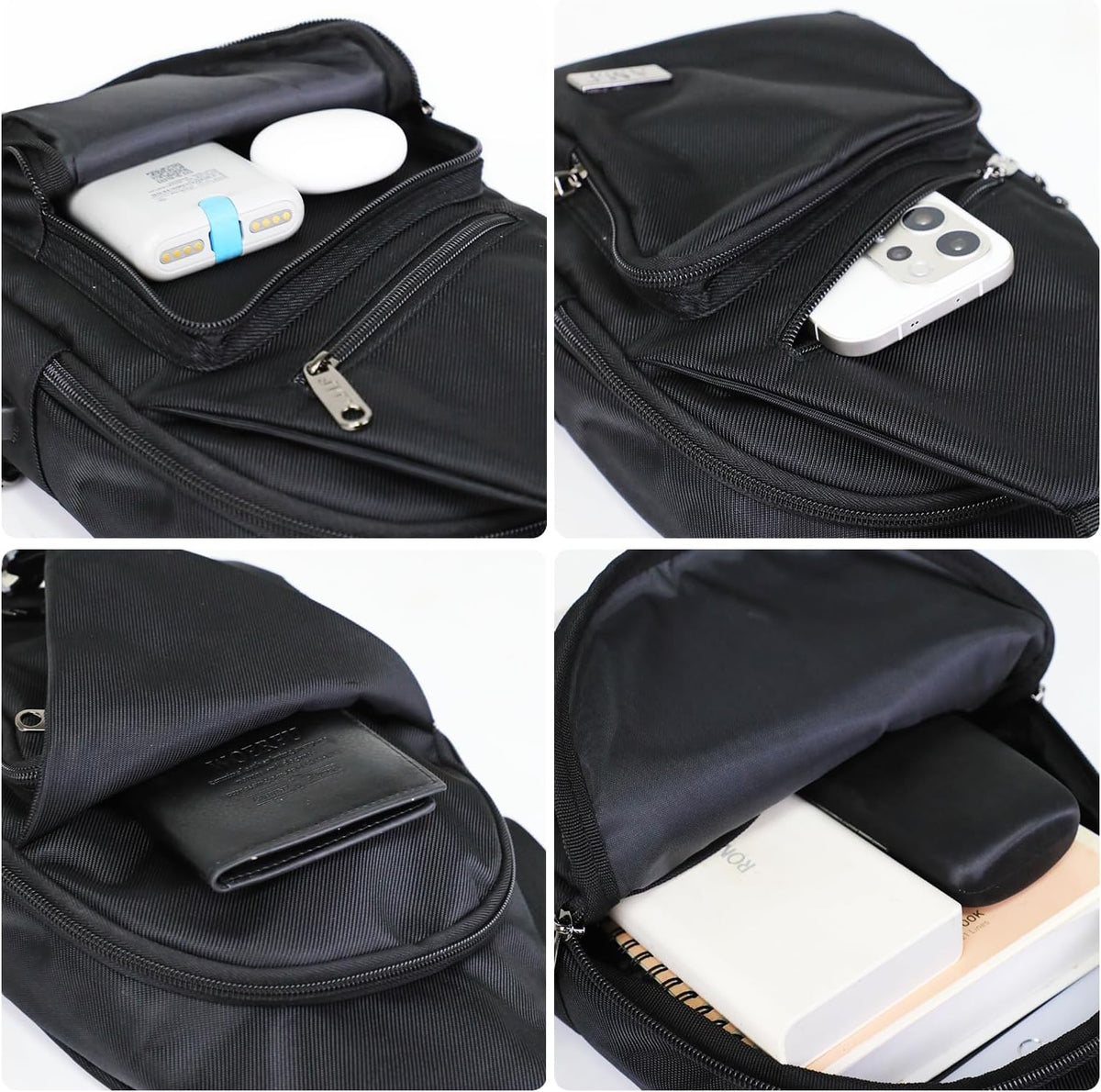 Crossbody Sling Bag Men Women, Casual Shoulder Backpack, Chest Daypack Satchel for Hiking Travel