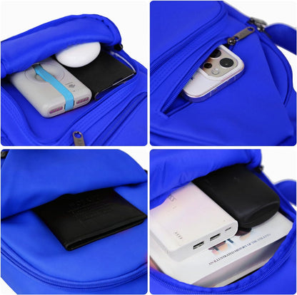 Crossbody Sling Bag Men Women, Casual Shoulder Backpack, Chest Daypack Satchel for Hiking Travel