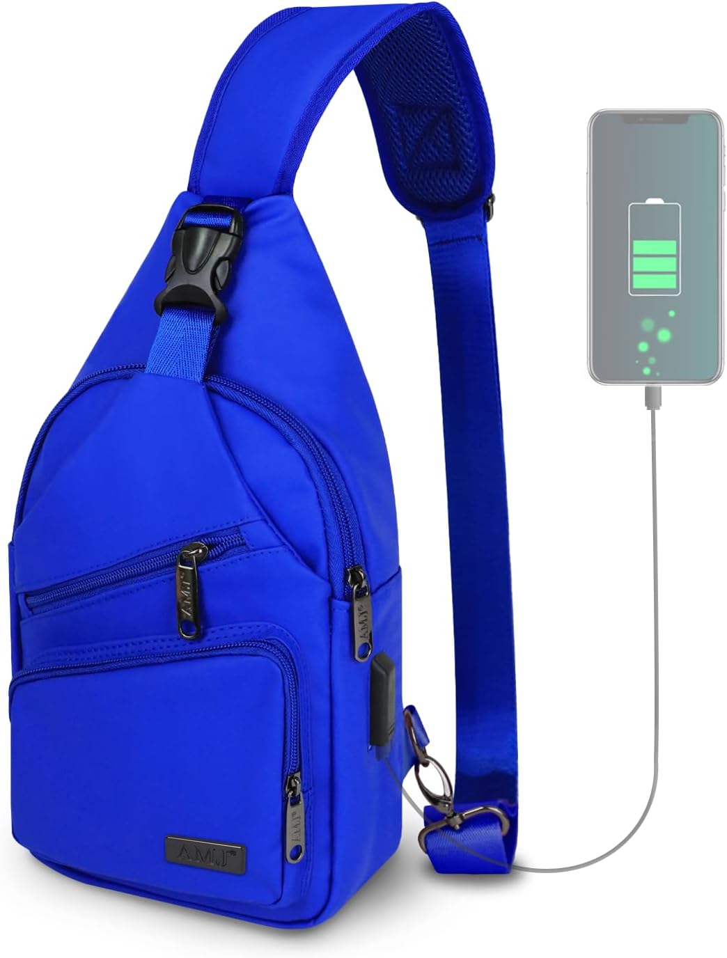 Crossbody Sling Bag Men Women, Casual Shoulder Backpack, Chest Daypack Satchel for Hiking Travel