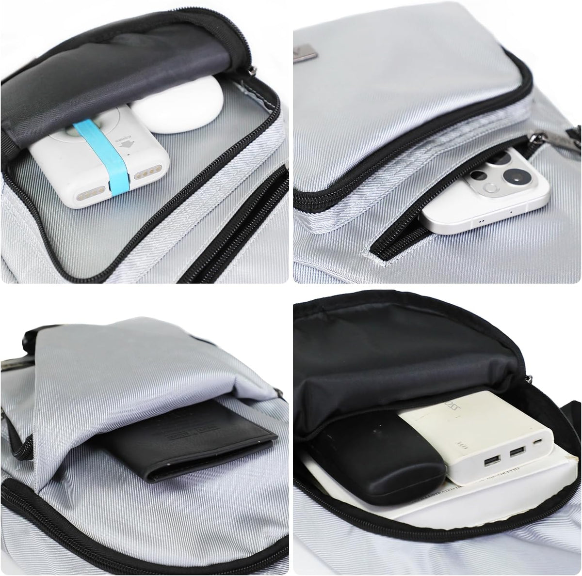 Crossbody Sling Bag Men Women, Casual Shoulder Backpack, Chest Daypack Satchel for Hiking Travel