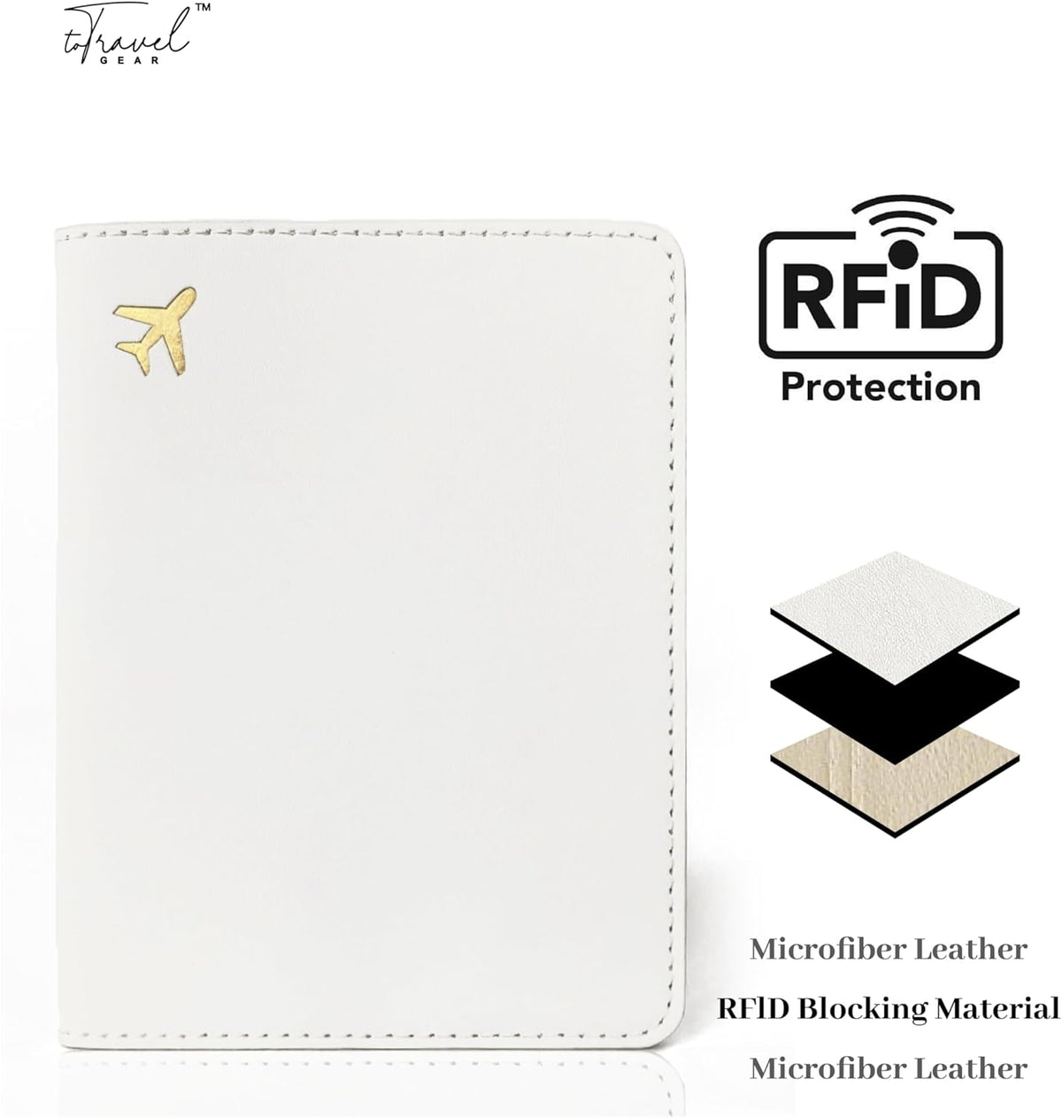 Passport Holder for Travel Essentials,RFID Blocking Passport Cover Case for Travel Accessories,Travel Wallet for Women Men (Navy Blue)