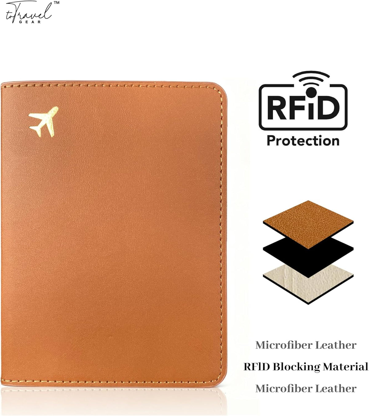 Passport Holder for Travel Essentials,RFID Blocking Passport Cover Case for Travel Accessories,Travel Wallet for Women Men (Navy Blue)