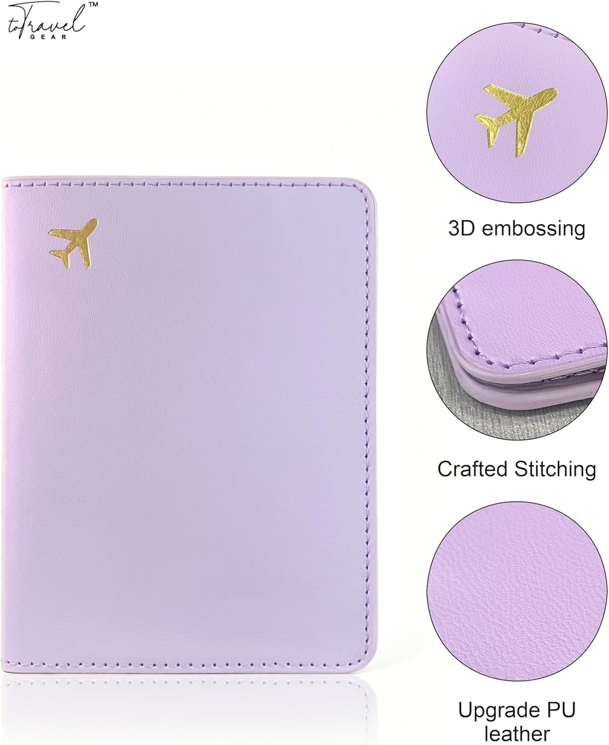 Passport Holder for Travel Essentials,RFID Blocking Passport Cover Case for Travel Accessories,Travel Wallet for Women Men (Navy Blue)