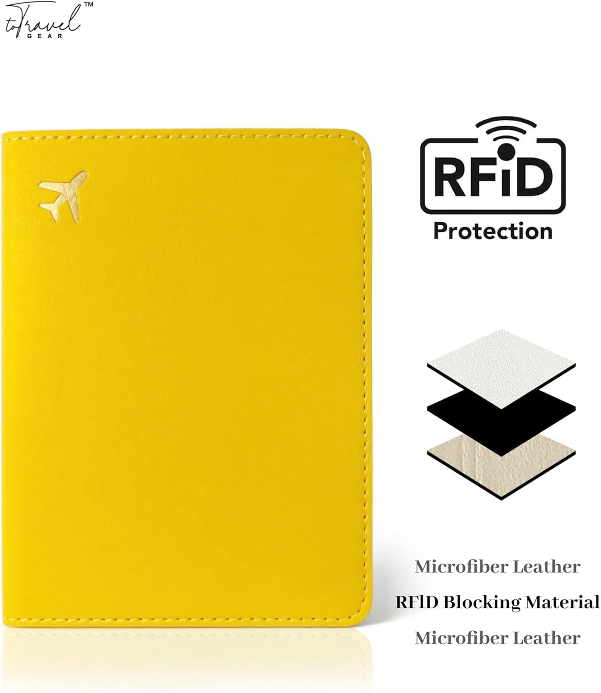 Passport Holder for Travel Essentials,RFID Blocking Passport Cover Case for Travel Accessories,Travel Wallet for Women Men (Navy Blue)