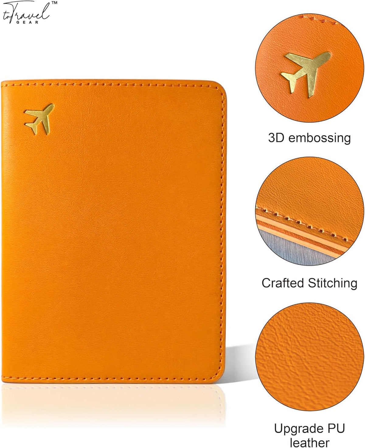 Passport Holder for Travel Essentials,RFID Blocking Passport Cover Case for Travel Accessories,Travel Wallet for Women Men (Navy Blue)