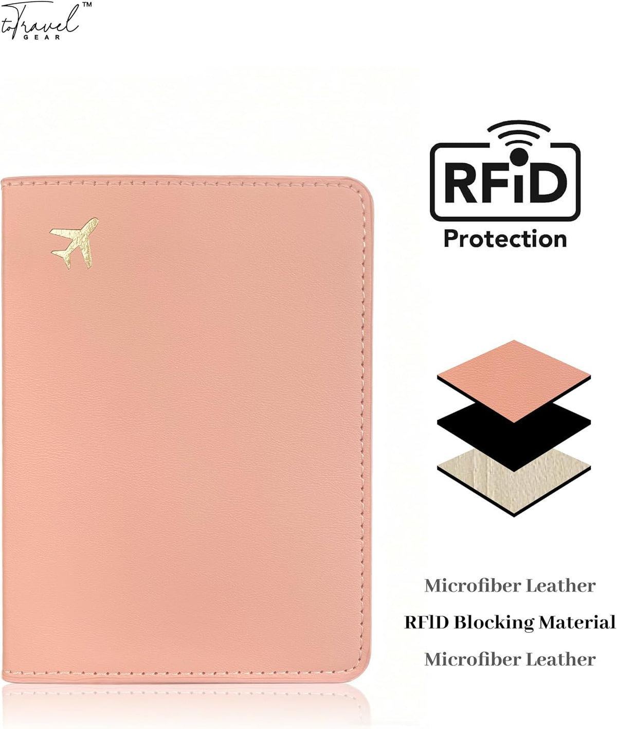 Passport Holder for Travel Essentials,RFID Blocking Passport Cover Case for Travel Accessories,Travel Wallet for Women Men (Navy Blue)