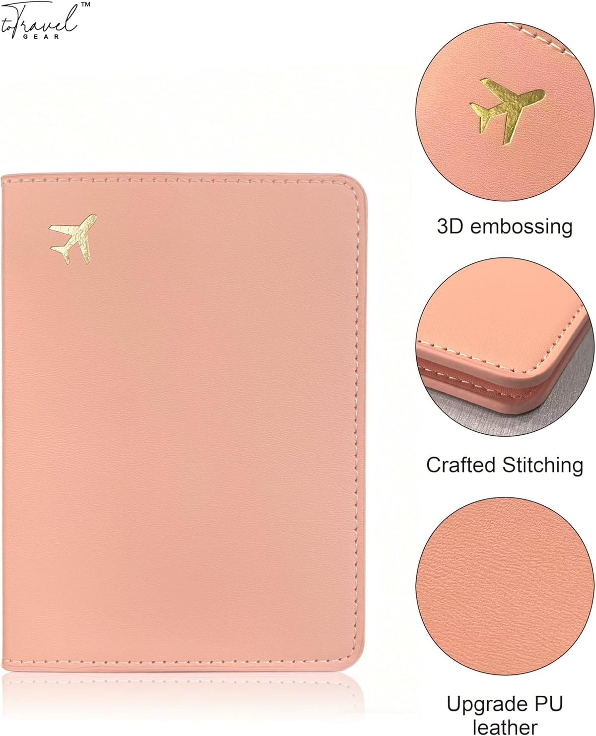 Passport Holder for Travel Essentials,RFID Blocking Passport Cover Case for Travel Accessories,Travel Wallet for Women Men (Navy Blue)