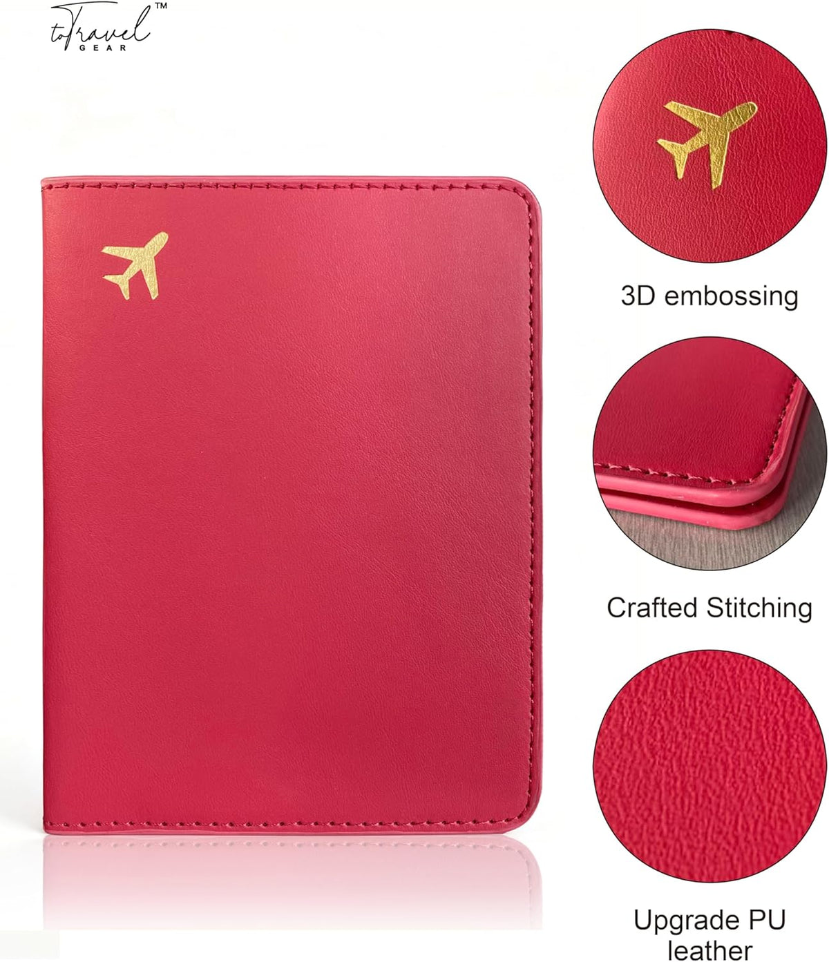 Passport Holder for Travel Essentials,RFID Blocking Passport Cover Case for Travel Accessories,Travel Wallet for Women Men (Navy Blue)