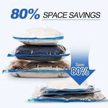 15 Pack Travel Vacuum Storage Bags with USB Pump, Vacuum Packing Seal for Luggage and Suitcase, Space Saver for Clothes and Clothing Travel