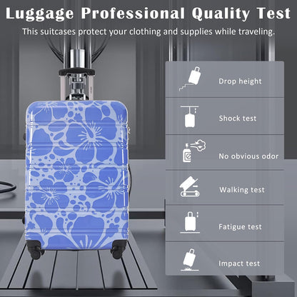 Hardshell Luggage Set, Travel Suitcase Set | Carry on suitcase,Travel luggage set with double spinner wheels and lock.14" 20" 24" 28"+Duffel Bag+Toiletry Bag - Colors B