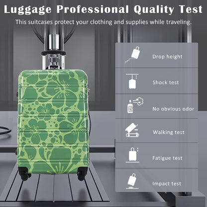 Hardshell Luggage Set, Travel Suitcase Set | Carry on suitcase,Travel luggage set with double spinner wheels and lock.14" 20" 24" 28"+Duffel Bag+Toiletry Bag - Colors B