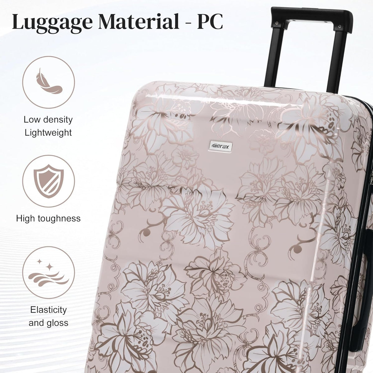 Hardshell Luggage Set, Travel Suitcase Set | Carry on suitcase,Travel luggage set with double spinner wheels and lock.14" 20" 24" 28"+Duffel Bag+Toiletry Bag - Colors B